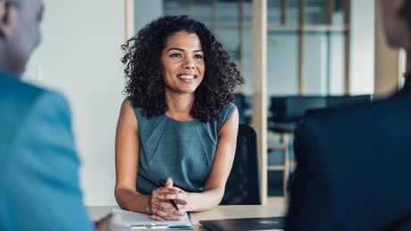 woman in a business meeting